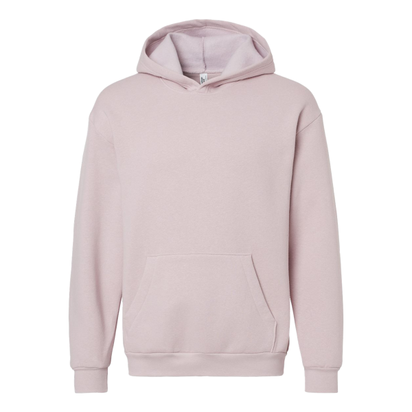 American Apparel Unisex ReFlex Fleece Hoodie Sweatshirt, Blush, Front view