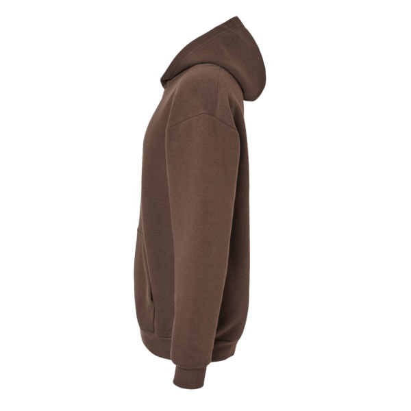 American Apparel Unisex ReFlex Fleece Hoodie Sweatshirt, Brown, Left Sleeve view