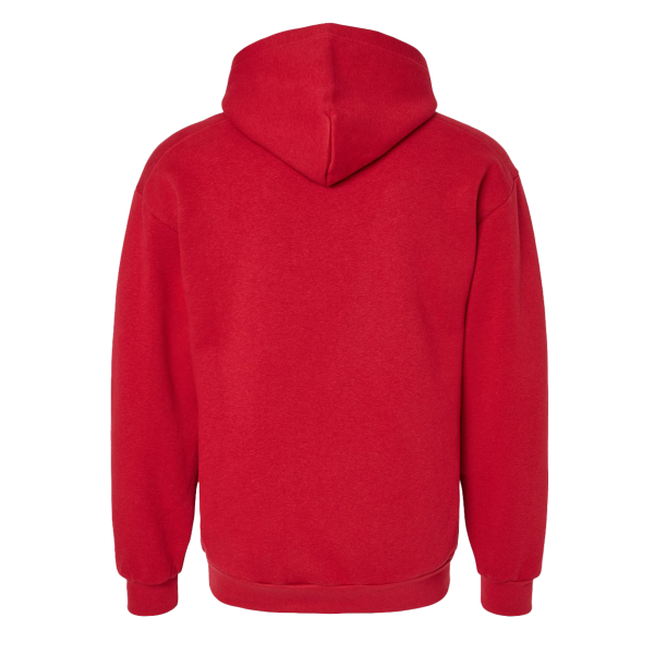 American Apparel Unisex ReFlex Fleece Hoodie Sweatshirt, Cardinal, Back view