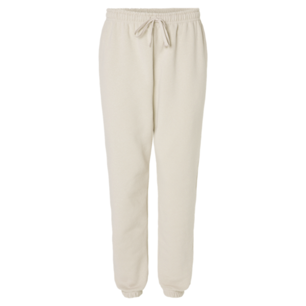 American Apparel Unisex ReFlex Fleece Sweatpants, Bone, Front view