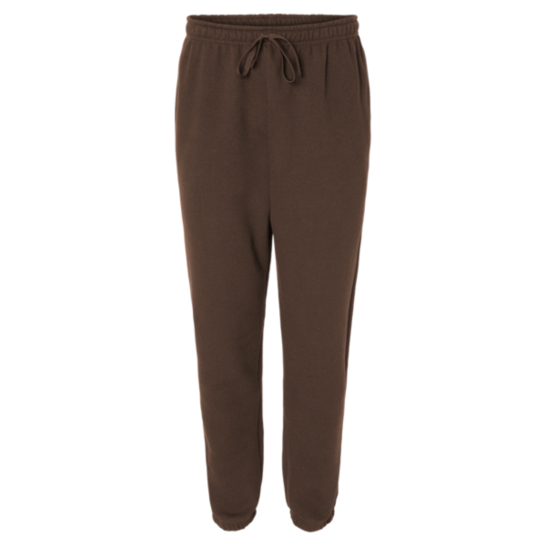 American Apparel Unisex ReFlex Fleece Sweatpants, Brown, Front view