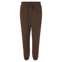 American Apparel Unisex ReFlex Fleece Sweatpants, Brown, Front view