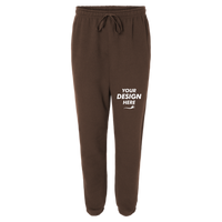 American Apparel Unisex ReFlex Fleece Sweatpants, Brown, Front view, Mockup