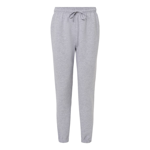 American Apparel Unisex ReFlex Fleece Sweatpants, Heather Grey, Front view