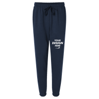 American Apparel Unisex ReFlex Fleece Sweatpants, True Navy, Front view, Mockup