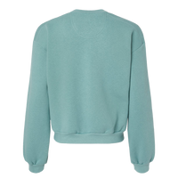 American Apparel Women's ReFlex Fleece Crewneck Sweatshirt, Arctic, Back view