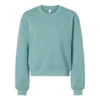 American Apparel Women's ReFlex Fleece Crewneck Sweatshirt, Arctic, Front view