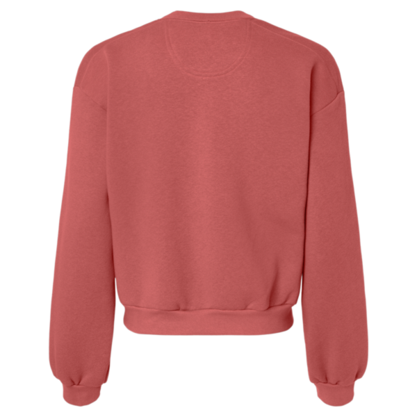 American Apparel Women's ReFlex Fleece Crewneck Sweatshirt, Canyon, Back view