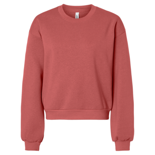 American Apparel Women's ReFlex Fleece Crewneck Sweatshirt, Canyon, Front view