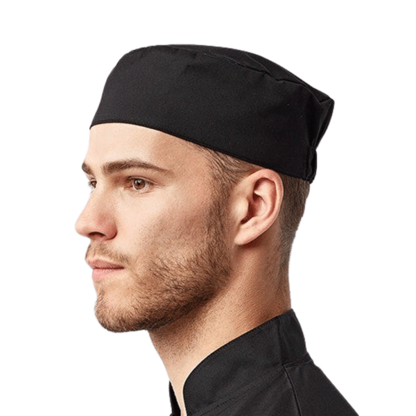Artisan Collection by Reprime Chef's Beanie, Black, Left Side view
