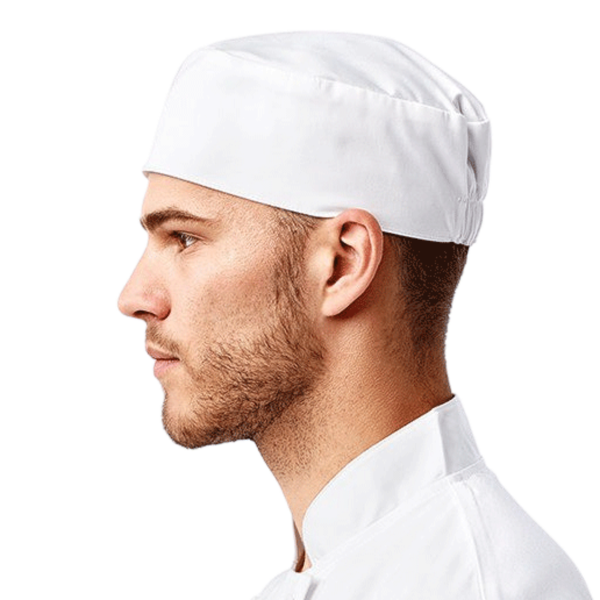 Artisan Collection by Reprime Chef's Beanie, White, Left Side view