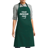 Artisan Collection by Reprime Recycled Bib Apron, Bottle, Front view, Mockup