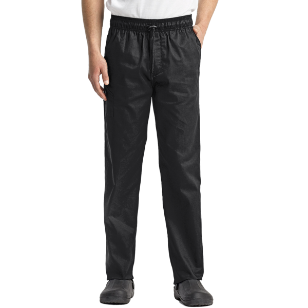 Artisan Collection by Reprime Unisex Chef's Select Slim Leg Pant, Black, Front view