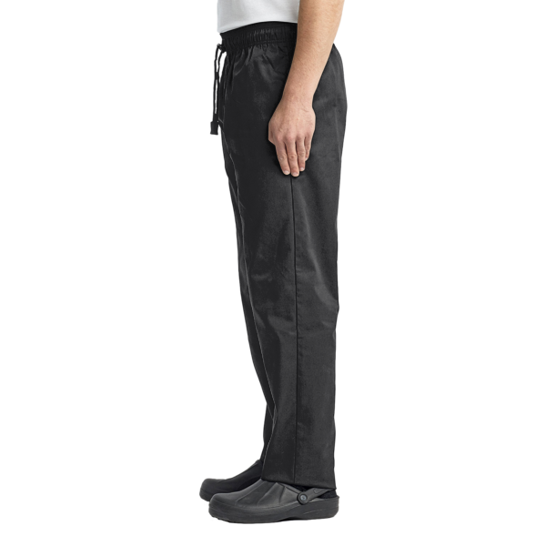 Artisan Collection by Reprime Unisex Chef's Select Slim Leg Pant, Black, Left Side view
