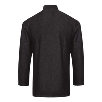 Artisan Collection by Reprime Unisex Denim Chef's Jacket, Black Denim, Back view