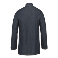 Artisan Collection by Reprime Unisex Denim Chef's Jacket, Denim Blue, Back view