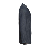 Artisan Collection by Reprime Unisex Denim Chef's Jacket, Denim Blue, Right Sleeve view