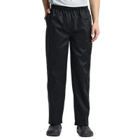 Artisan Collection by Reprime Unisex Essential Chef Pants, Black, Front view