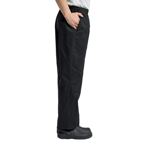 Artisan Collection by Reprime Unisex Essential Chef Pants, Black, Right Side view
