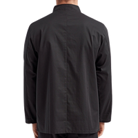 Artisan Collection by Reprime Unisex Recycled Chef Coat, Black, Back view