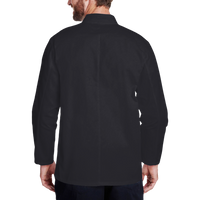 Artisan Collection by Reprime Unisex Ten Studded Front Chef Coat, Black, Back view