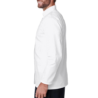 Artisan Collection by Reprime Unisex Ten Studded Front Chef Coat, White, Left Sleeve view