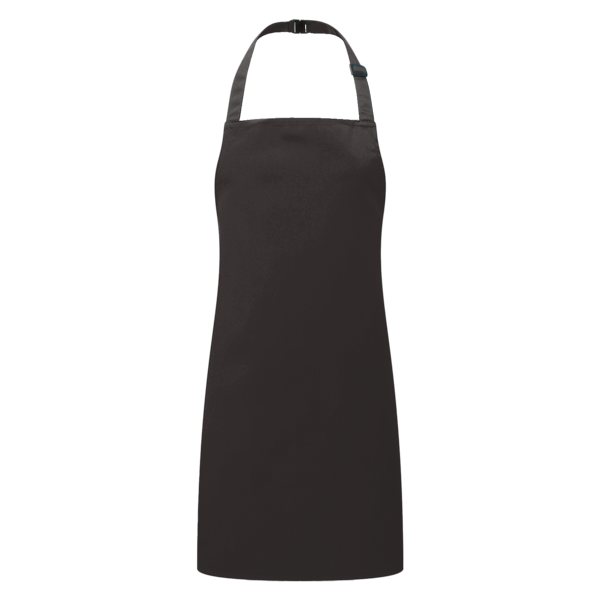 Artisan Collection by Reprime Youth Recycled Apron, Black, Front view