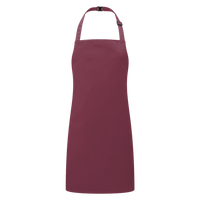 Artisan Collection by Reprime Youth Recycled Apron, Burgundy, Front view