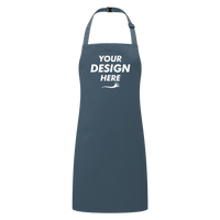 Artisan Collection by Reprime Youth Recycled Apron, Dark Grey, Front view, Mockup