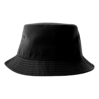 Atlantis Headwear Sustainable Bucket Hat, Black, Back view