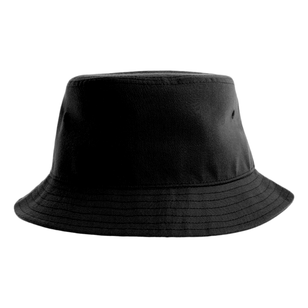 Atlantis Headwear Sustainable Bucket Hat, Black, Front view