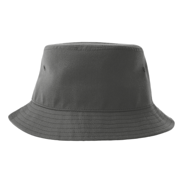 Atlantis Headwear Sustainable Bucket Hat, Dark Grey, Back view