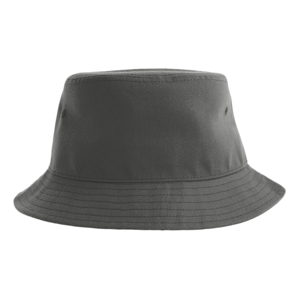 Atlantis Headwear Sustainable Bucket Hat, Dark Grey, Front view