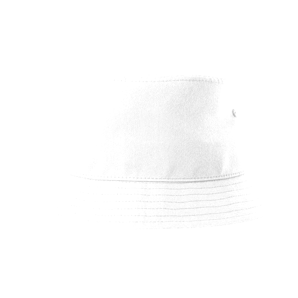 Atlantis Headwear Sustainable Bucket Hat, White, Back view