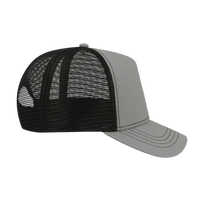 Atlantis Headwear Sustainable Canvas Cap, Grey / Black / Black, Right Side view