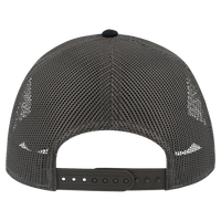 Atlantis Headwear Sustainable Canvas Cap, Navy / Dark Grey / Dark Grey, Back view