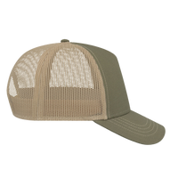 Atlantis Headwear Sustainable Canvas Cap, Olive Green / Khaki / Khaki, Right Side view