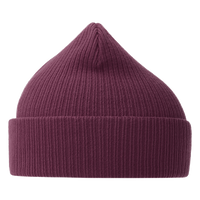 Atlantis Headwear Sustainable Cuffed Beanie, Burgundy, Right Side view