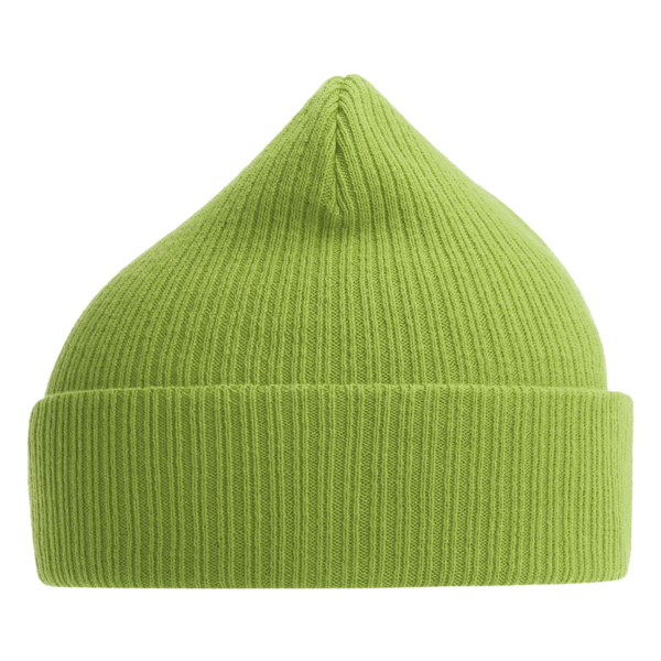 Atlantis Headwear Sustainable Cuffed Beanie, Leaf Green, Left Side view