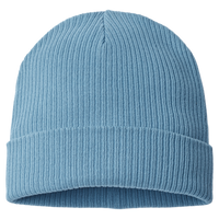 Atlantis Headwear Sustainable Cuffed Beanie, Light Avio Blue, Back view