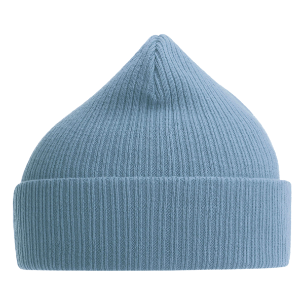 Atlantis Headwear Sustainable Cuffed Beanie, Light Avio Blue, Left Side view
