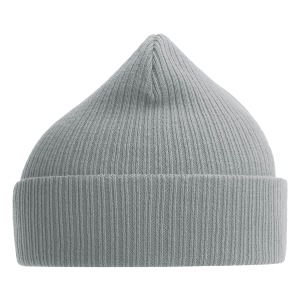 Atlantis Headwear Sustainable Cuffed Beanie, Light Grey, Left Side view