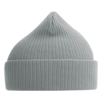 Atlantis Headwear Sustainable Cuffed Beanie, Light Grey, Left Side view