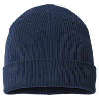 Atlantis Headwear Sustainable Cuffed Beanie, Navy, Back view