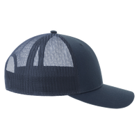Atlantis Headwear Sustainable Trucker Cap, Navy / Navy, Right Side view