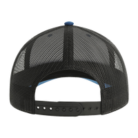 Atlantis Headwear Sustainable Trucker Cap, Royal / Black, Back view