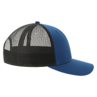Atlantis Headwear Sustainable Trucker Cap, Royal / Black, Right Side view