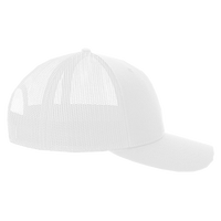 Atlantis Headwear Sustainable Trucker Cap, White / White, Right Side view