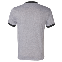 Augusta Sportswear Unisex 50/50 Ringer T-Shirt, Athletic Heather / Black, Back view