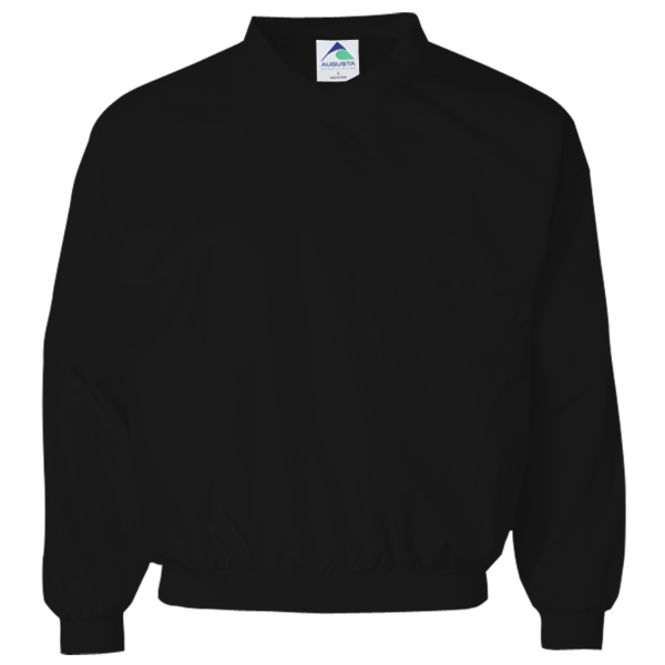 Augusta Sportswear Unisex Micro Poly Windshirt, Black, Front view